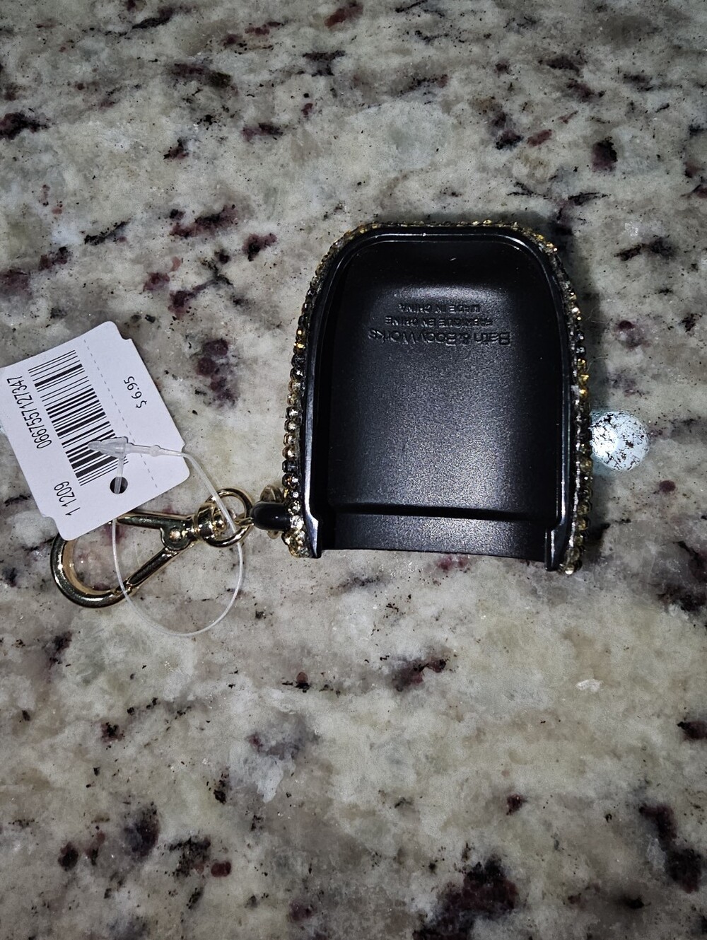Bath & Body Works Hand Sanitizer Holder Leopard Rhinestones NWT - Picture 4 of 4